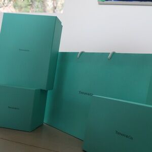 Authentic Tiffany & Co. Box & Bag – Luxury Packaging Only (No Jewelry)